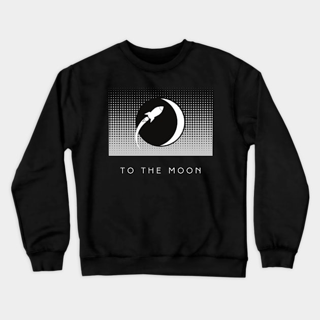 GME To the Moon Crewneck Sweatshirt by nimazu